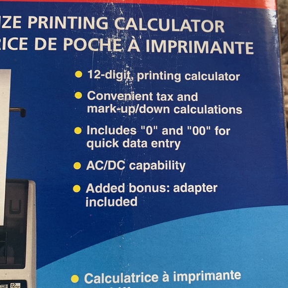 Canon Palm Size Printing Calculator Tax & Business 12 Digit Brand new - Picture 3 of 4